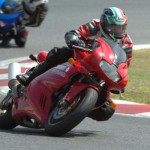 Adria 08/2009: Max su Ducati SS 750.