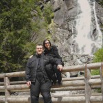 Fausto e Tania nei pressi della cascata Nardis